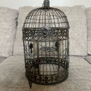 Vintage Style Metal Birdcage, antique